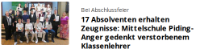 eine Anzeige